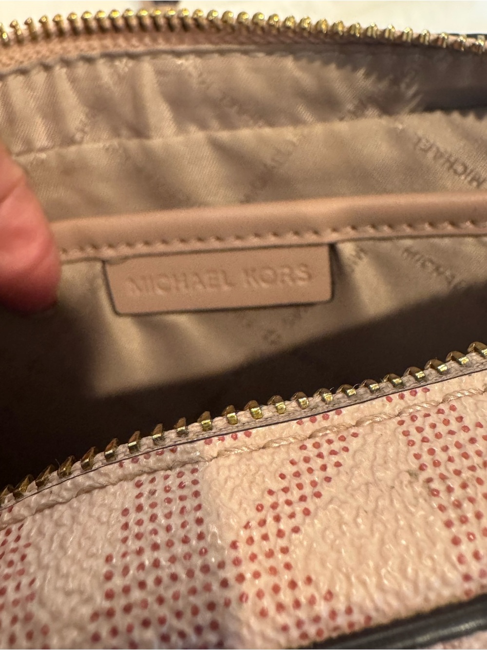 Michael Kors Jet Set Travel Crossbody Pink Logo Chain Strap - Picture 3 of 9